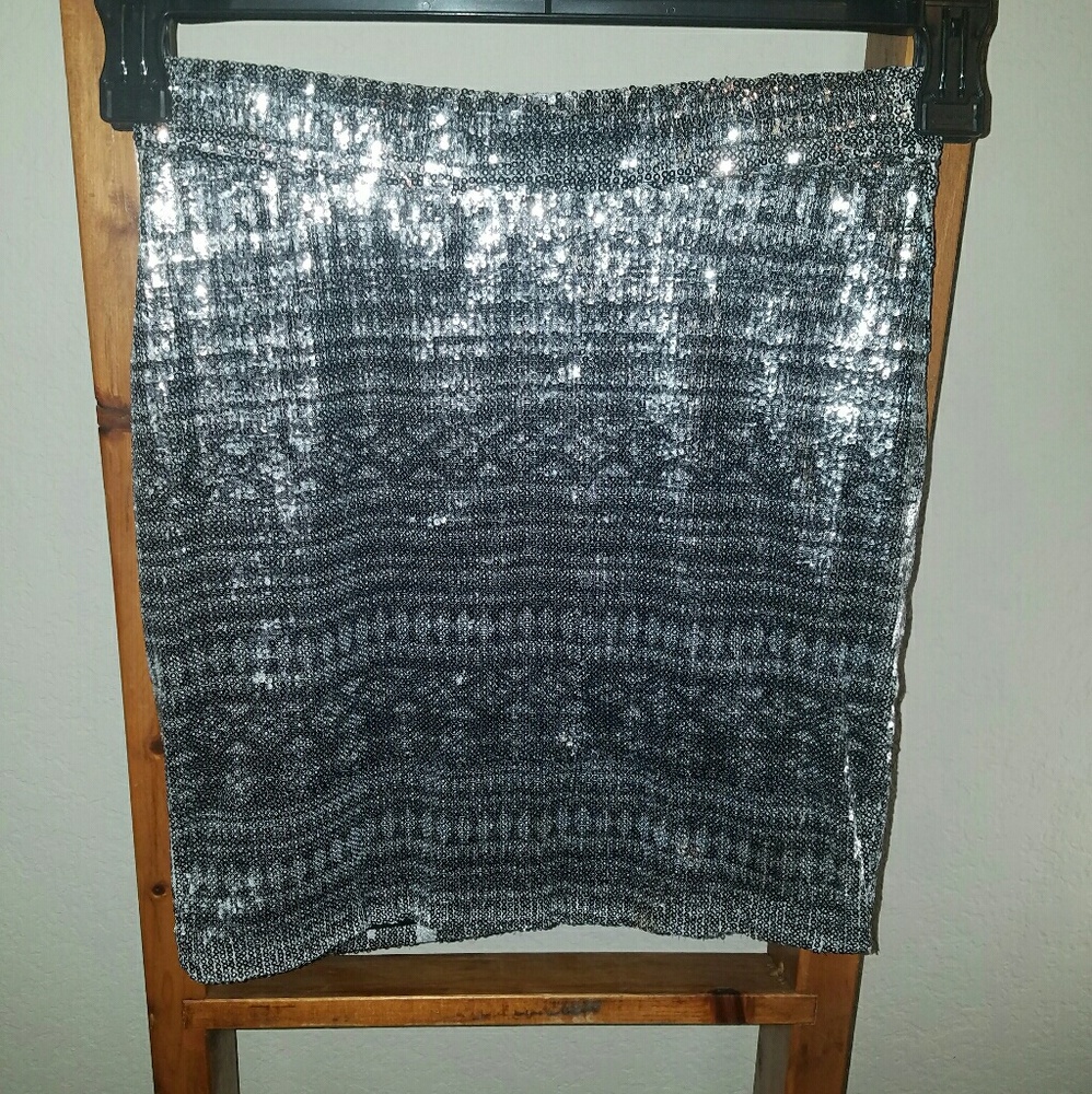 Charlotte Russe Sequin Mini Skirt